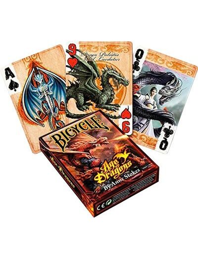 Jeu 54 cartes bicycle age of dragon