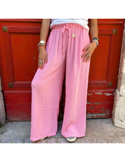 PANTALON GAZE DE COTON