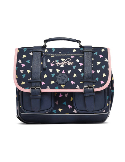 Caméléon Vintage Fantasy Girl Cartable 35cm Navy Heart