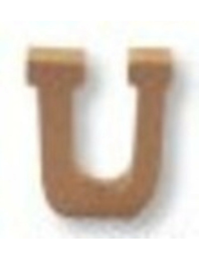 Lettre "U" Mdf - Hauteur : 45 mm