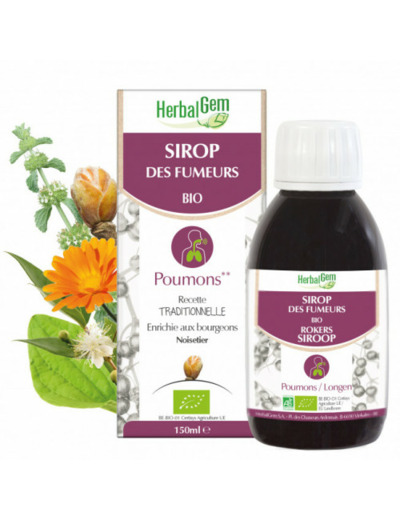 HERBALGEM SIROP DES FUMEURS BIO 150ML