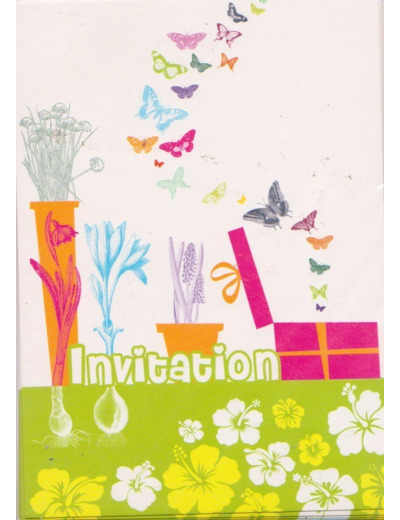 Cartons d'invitation "Papillons"