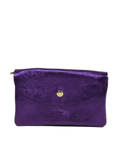 Farfouillette Porte-monnaie Cuir GM Violet