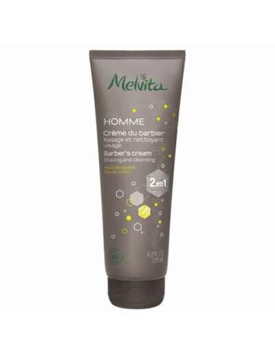 MELVITA HOMME CR BARBIER 2EN1 T125ML