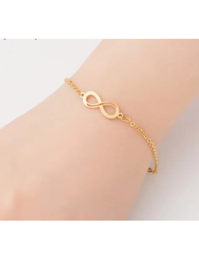 Bracelet infini doré