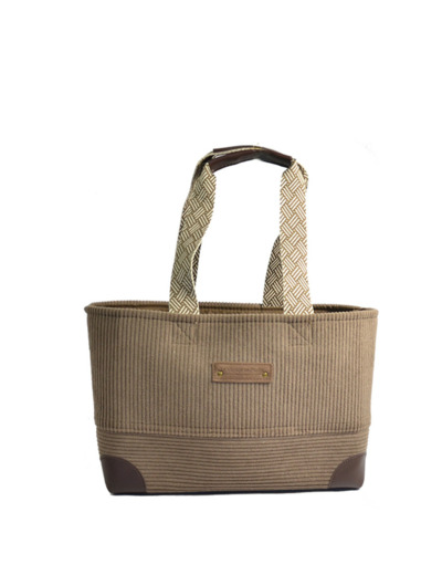 Le Voyage en Panier Duviner Cabas S Velours Taupe