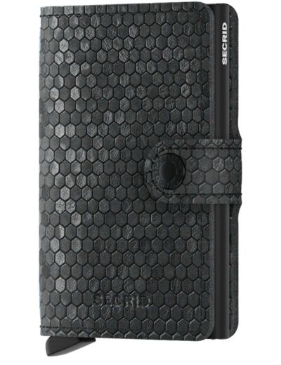 Secrid Porte-Carte Miniwallet Hexagon Noir
