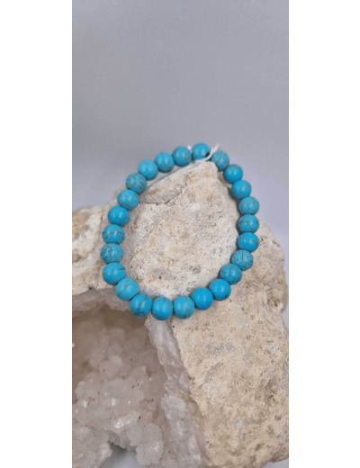 Bracelet howlite bleue