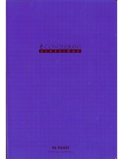 Cahier 17x22 - 48 pages - Séyès - Polypro violet