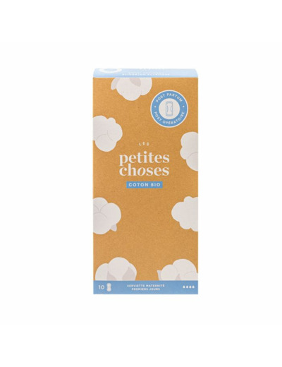 Serviettes Hygiéniques Maternité Post Partum - Coton Bio x10 Les Petites Choses