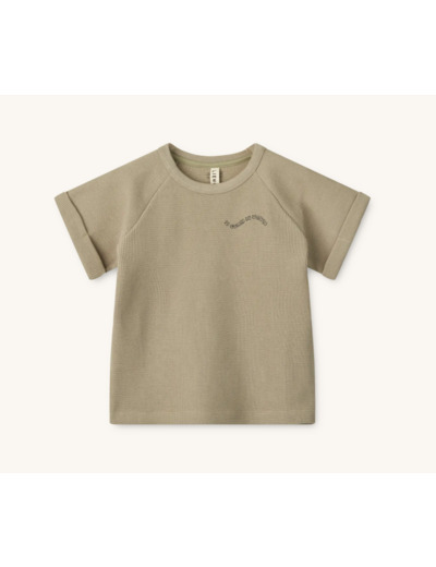 T-shirt gaufré Nilo Brume