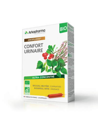 Confort Urinaire Bio 20 Ampoules Arkofluides Arkopharma
