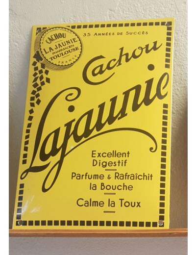 Plaque Émaillée Cachou Lajaunie