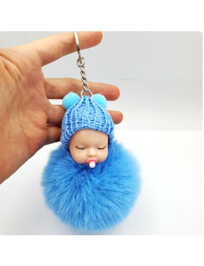 Porte-clés bébé bleu