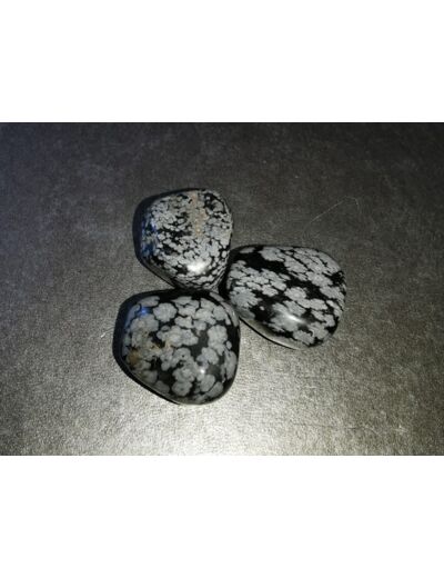 Obsidienne flocon pierres roulées