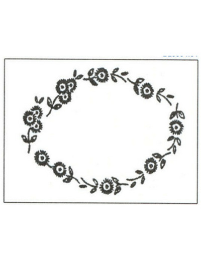 Napperon à broder pré-imprimé fleurs 40 X 30 cm