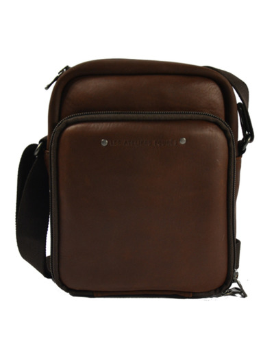 Ateliers Fourès Baroudeur Pochette Double Compartiment F9403 Cognac