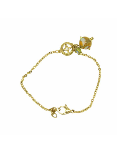 Bracelet intercalaire cristal perle Murano – Salvia