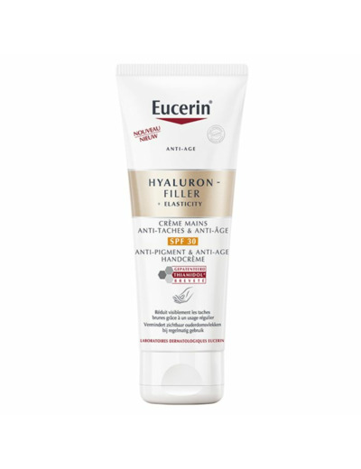 Crème Mains Anti-taches & Anti-âge 75ml Hyaluron-Filler + Elasticity Eucerin