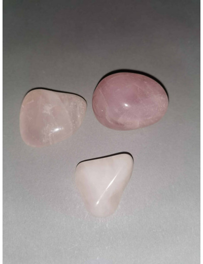 Quartz rose pierres roulées