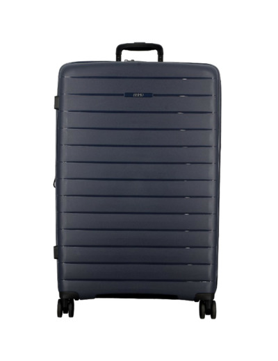 Jump Striper Valise 77cm 4 Roues Extensible Bleu Foncé