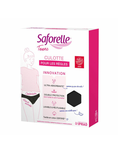 Culotte Ultra-absorbante 1ères règles 14 ans Teens Saforelle