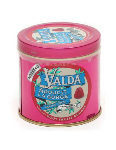 Gommes Sans Sucres Fruits Rouges 140g Valda