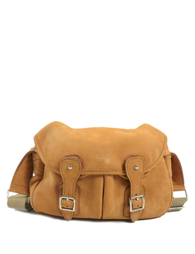 Berthille Mini Pêche Sac Croisé Cuir Nubuck Chamois