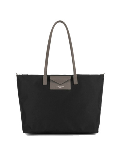 Lancaster Smart Kba Grand Sac Cabas Porté Épaule 516-31 Noir Taupe
