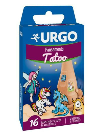 URGO TATOO B/16 PANSEMENTS