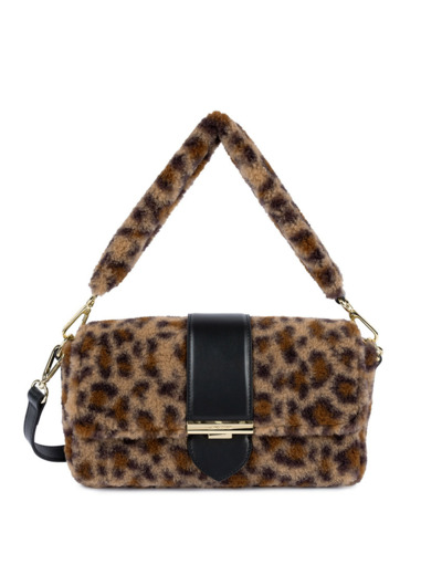 Lancaster Moumoute Sac Baguette 518-023 Noir Léopard