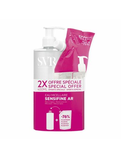 SVR SENSIFINE AR EAU MICELL RECH 2X400ML