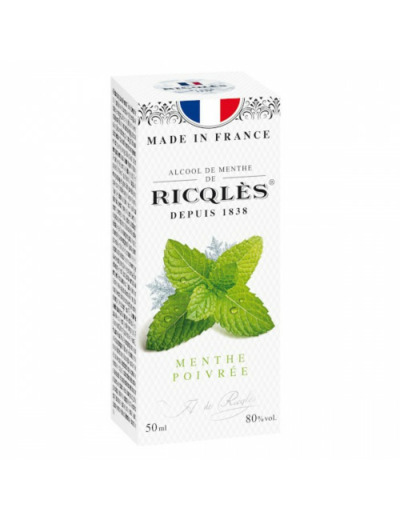 RICQLES ALCOOL MENTHE FL 50ML