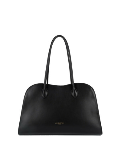 Lancaster Donna Hopper Grand Sac Shopping En Cuir Lisse 531-122 Noir