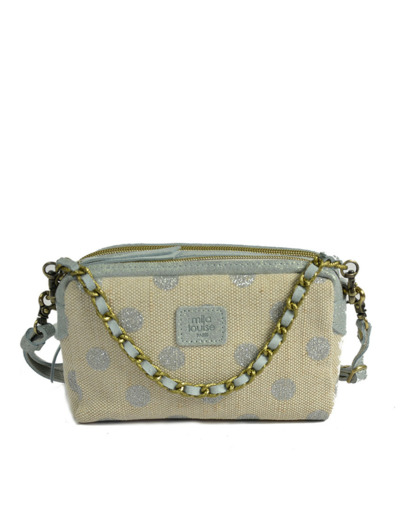 Mila Louise Mama XS DB Petit Sac Trotteur Pois Azur