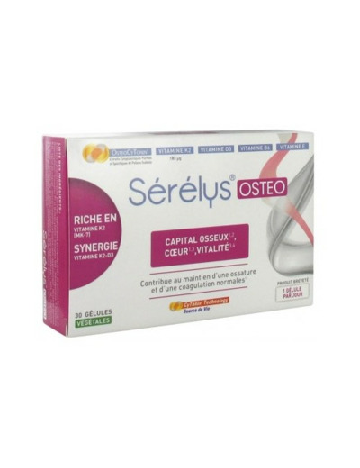 Capital Osseux, Coeur, Vitalité Ostéo 30 gélules végétales Serelys Pharma