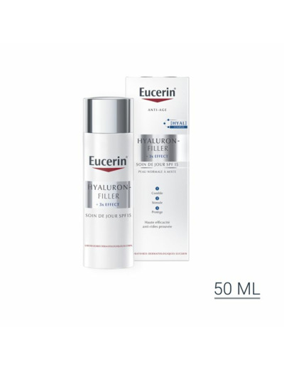 EUCERIN HYALU FILLER X3 SOIN J PNM P50ML