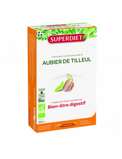 Aubier De Tilleul Bio Digestion 20 Ampoules Superdiet