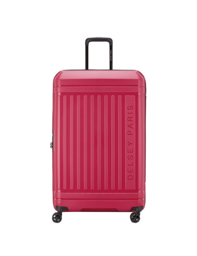 Delsey Lutece Valise L Extensible 4 Roues 79 CM TSA Magenta