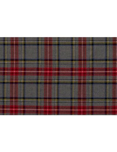 Tissu tartan gris