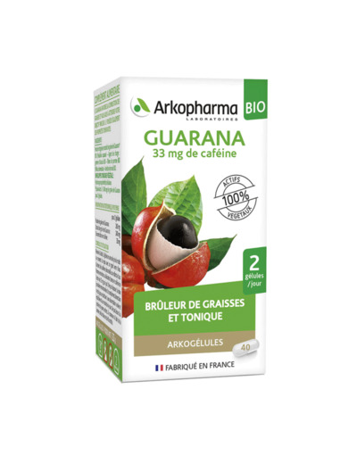 Guarana Bio 40 Gelules Arkogélules Arkopharma