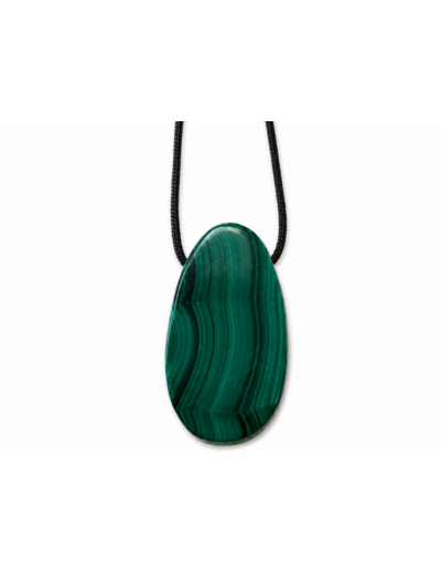 PENDENTIF MALACHITE PERCÉE