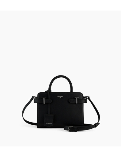 Le Tanneur Emilie Petit Sac À Main En Cuir Grainé Noir