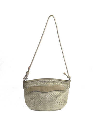 Mila Louise Naja W Sac Porté Epaule Tressé Crème