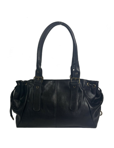 Farfouillette Sac Shopping Effet Grainé Noir