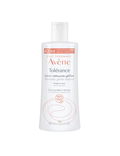 Lotion Nettoyante Gélifiée 400ml Tolérance Peaux Sensibles Avène