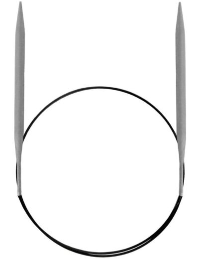 Aiguilles à tricoter circulaires en aluminium Gris 50 cm 3 mm