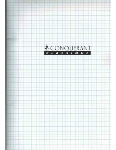 Cahier 24x32 - 96 pages - 5x5 - Polypro incolore