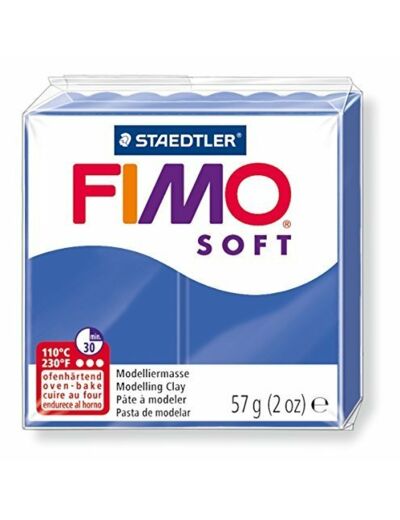 Pâte à modeler "Fimo Soft" - Bleu Brillant