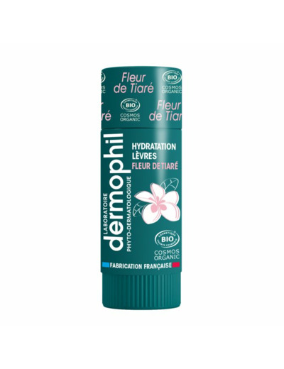 Stick Levres Bio Protection 4g Les Classiques Fleur De Tiare Dermophil Indien